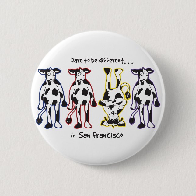 BADGE ROND 5 CM DARE-SAN-FRAN (Devant)