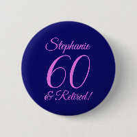 Dark Purple 60 et Retraité Pink Retirement Party