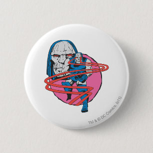 Badge Rond 5 Cm Darkseid lance des poutres oméga