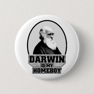 Badge Rond 5 Cm Darwin est mon Homeboy