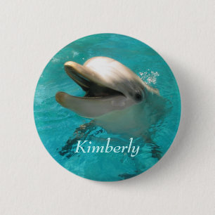 Badge Rond 5 Cm Dauphin de sourire