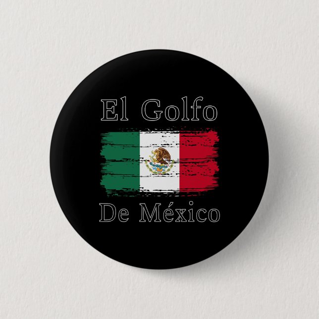 Badge Rond 5 Cm Dauphin El Golfo De Mexico (Devant)