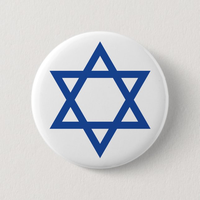 Badge Rond 5 Cm David - roi de l'Israël (Devant)
