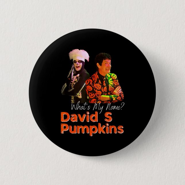 Badge Rond 5 Cm David S Pumpkins Skeleton Funny Skit Men Clothing  (Devant)
