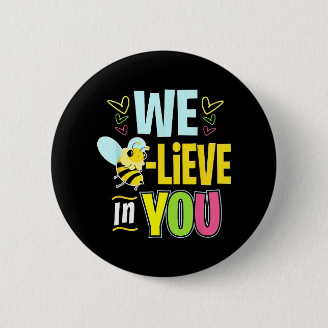 Badge Rond 5 Cm Day Bee Test Chemises Pour Les Femmes Enseignant C (Devant)