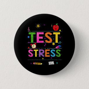 Badge Rond 5 Cm Day Rock L'Enseignant Test Drôle Test Jour Étudian