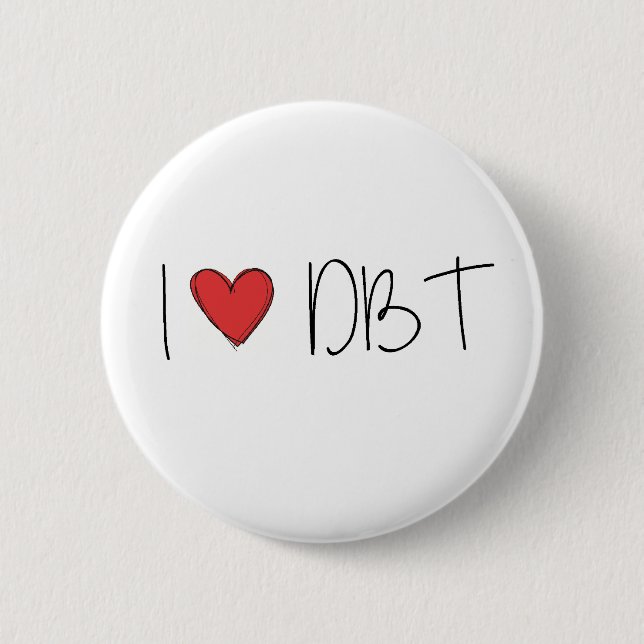 BADGE ROND 5 CM DBT - J'AIME DBT (Devant)