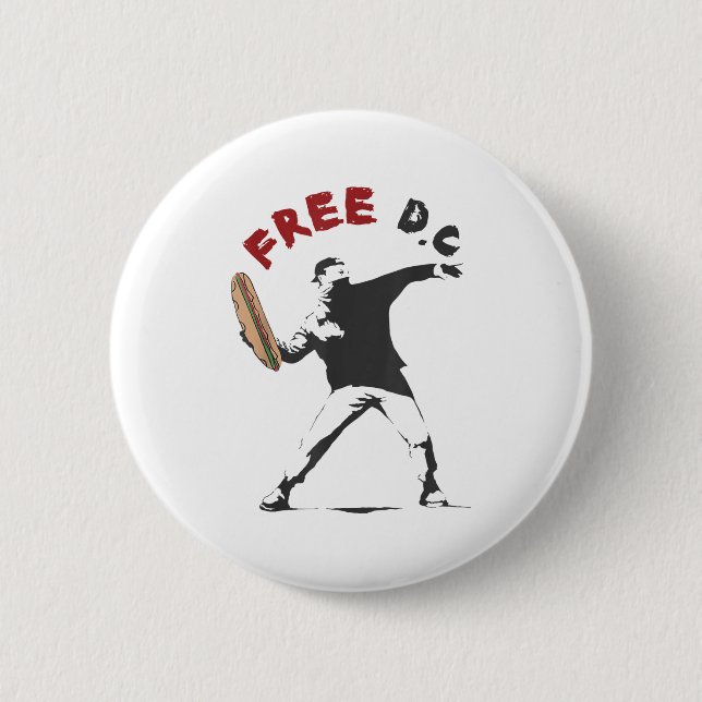 Badge Rond 5 Cm Dc Sandwich Guy Gratuit Dc Washington Dc Sandwich (Devant)