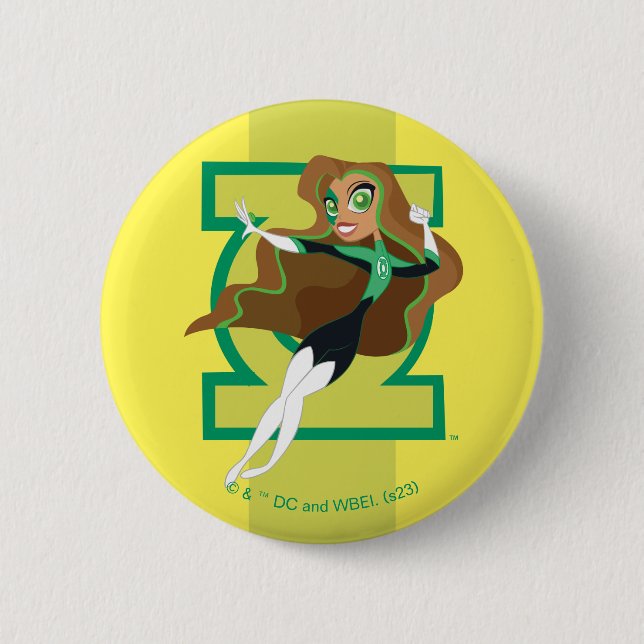 Badge Rond 5 Cm DC Super Hero Girls Green Lantern (Devant)