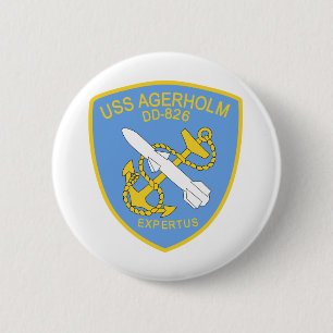 Badge Rond 5 Cm DD-826 des militaires de bateau de destroyer d'USS