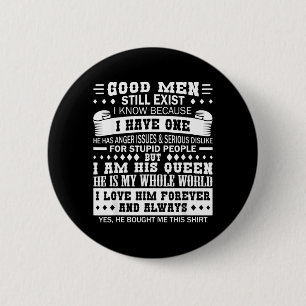 Badge Rond 5 Cm De bons hommes existent Citation Amour Mari Femme