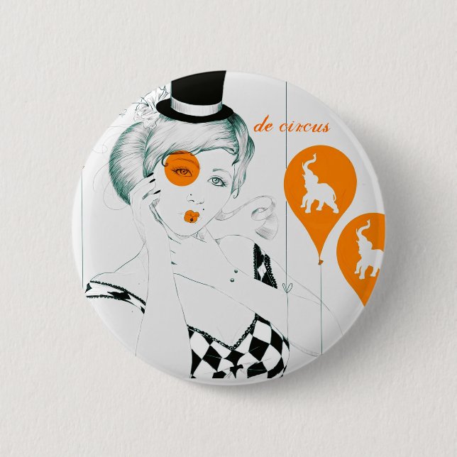 Badge Rond 5 Cm De Circus (Devant)