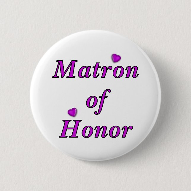 Badge Rond 5 Cm De dame de honneur amour simplement (Devant)