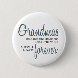 Badge Rond 5 Cm De grand-mamans bleu pour toujours
