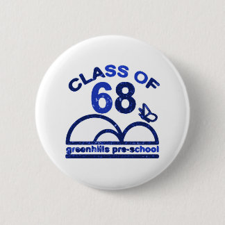 Badge Rond 5 Cm de greenhills classe d'école pré du bleu 68 royal
