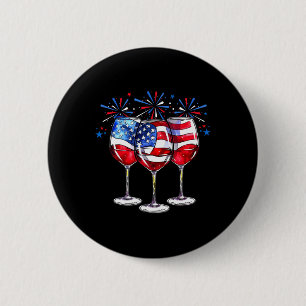 Badge Rond 5 Cm De Juillet Vins Gilles Patriotique Rouge Bleu Bleu