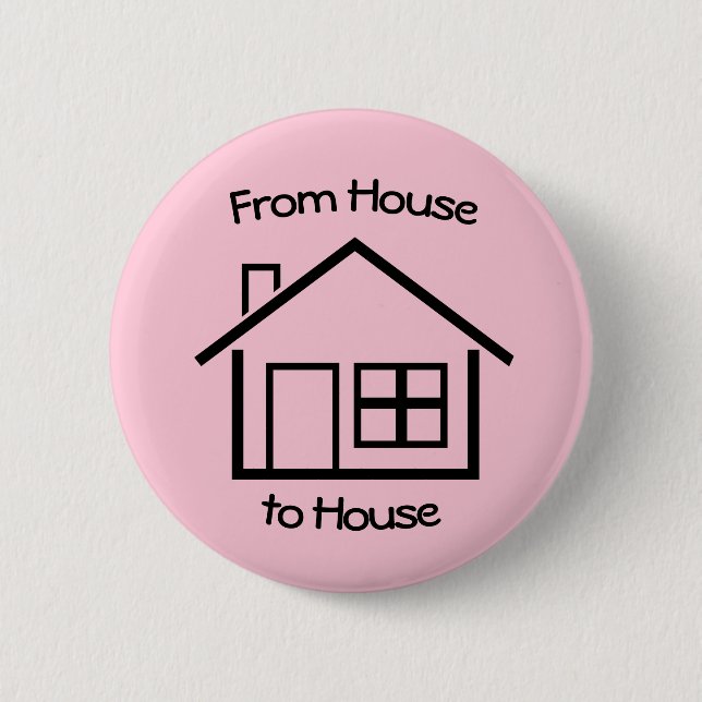 Badge Rond 5 Cm De la maison à la maison JW Pioneer Cadeaux - Cott (Devant)