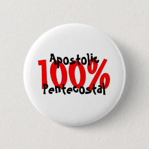 Badge Rond 5 Cm De la pentecôte apostolique de 100%