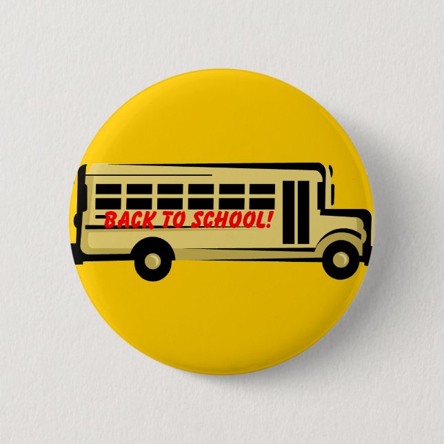 Badge Rond 5 Cm De nouveau au bouton d'école (Devant)