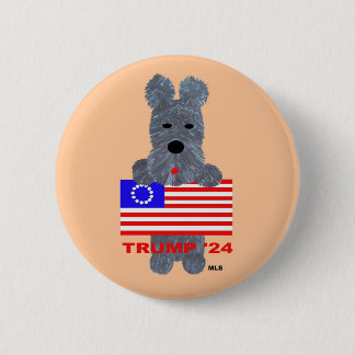 Badge Rond 5 Cm De toi que je chante ! Scottie Terrier
