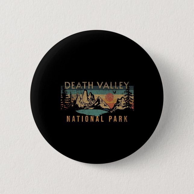 Badge Rond 5 Cm Death Valley National Park  (Devant)