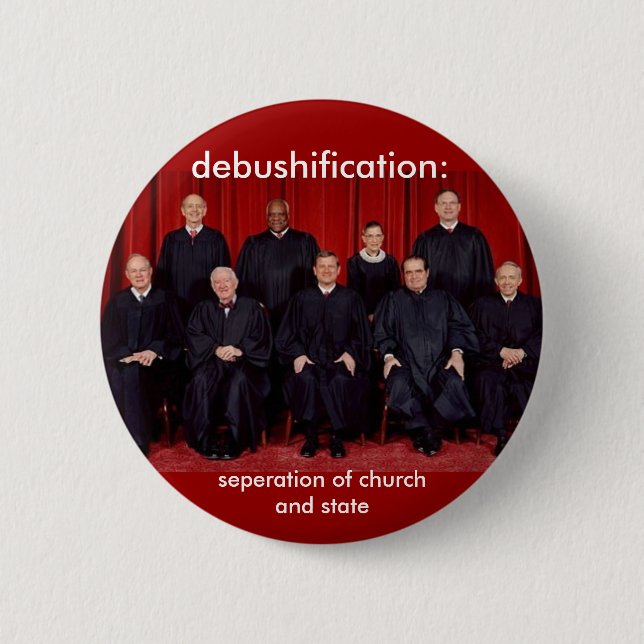 Badge Rond 5 Cm debushification : séparation de l'Église et de (Devant)