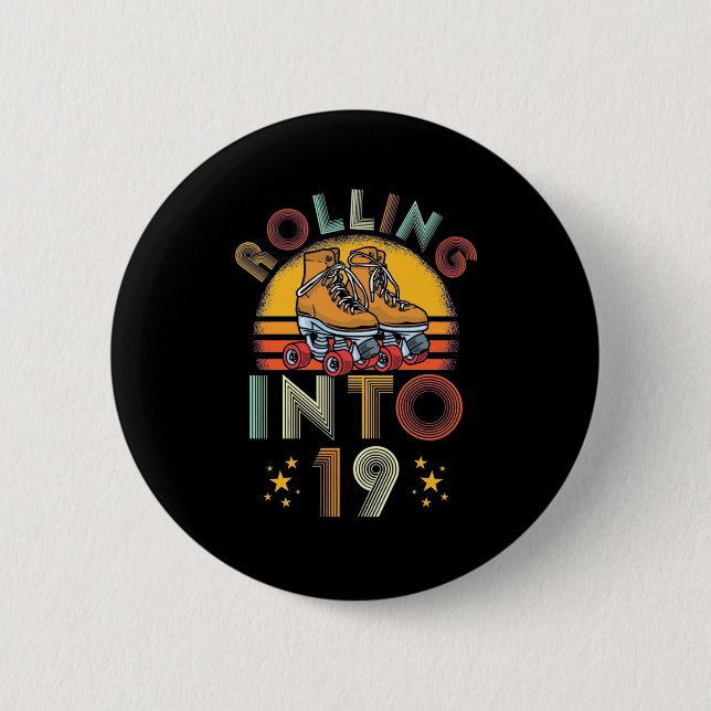 Badge Rond 5 Cm Début 19 Ans (Devant)