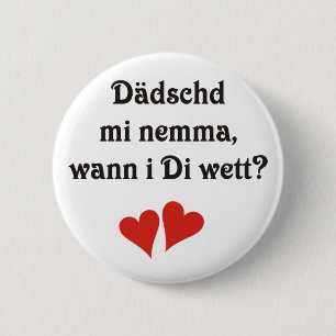 Badge Rond 5 Cm Déclaration d'amour