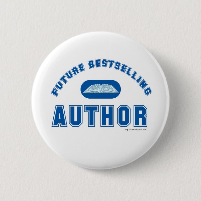 Badge Rond 5 Cm Déclaration de l'auteur Cool de Future Bestseller  (Devant)