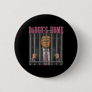 Badge Rond 5 Cm Déclaration humoristique du leader emprisonné Papa