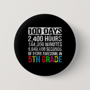 Badge Rond 5 Cm Décompte de 100 jours de 5e année 100 jours de gif