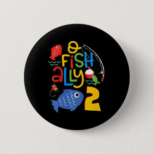Badge Rond 5 Cm Décorations d'anniversaire pour enfants O-fish-all