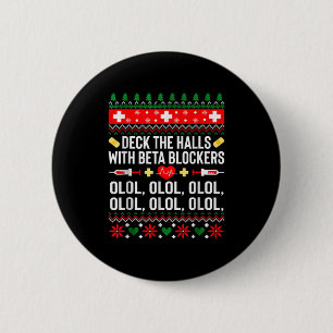 Badge Rond 5 Cm Décorez Les Salles Avec Infirmière De Noël Bloquan