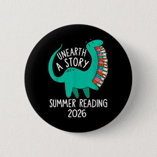 Badge Rond 5 Cm Découvrez une histoire de lecture d'été 2026 Livre