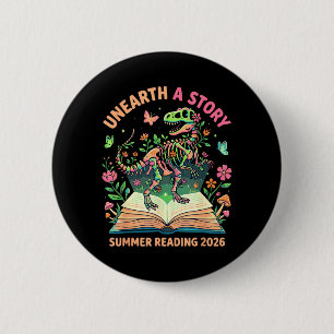 Badge Rond 5 Cm Découvrez une histoire d'été de lecture à la bibli