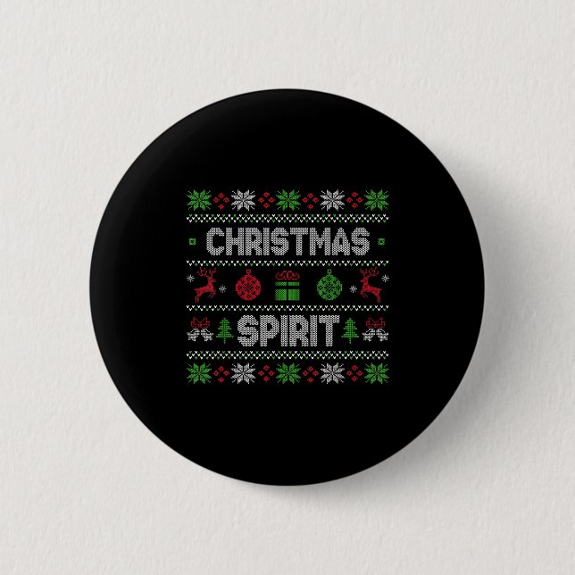 Badge Rond 5 Cm Deep In The Christmas Srit Matching Couples  (Devant)