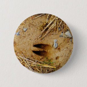 Badge Rond 5 Cm Deer Track