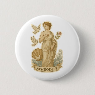 Badge Rond 5 Cm Déesse de l'Amour
