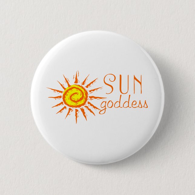 Badge Rond 5 Cm Déesse de Sun (Devant)