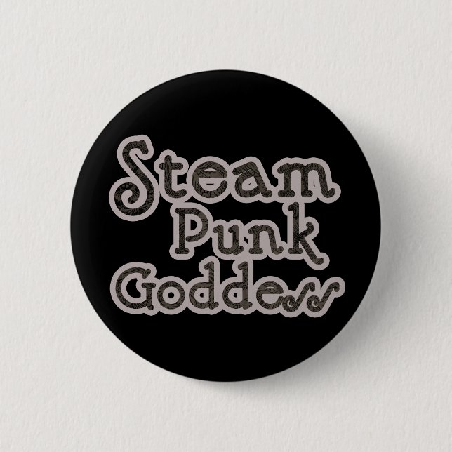 Badge Rond 5 Cm Déesse Steampunk (Devant)