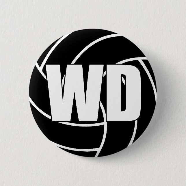Badge Rond 5 Cm Défense de l'aile de Netball WD (Devant)