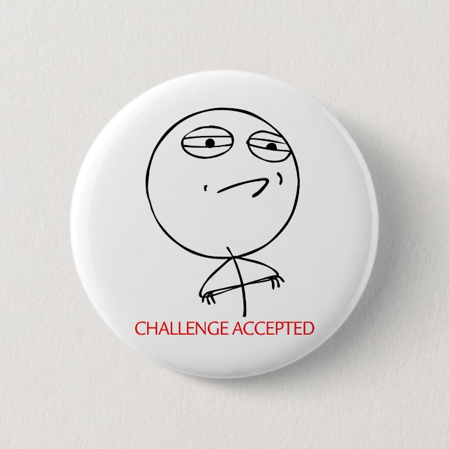 BADGE ROND 5 CM DÉFI ADMIS (Devant)