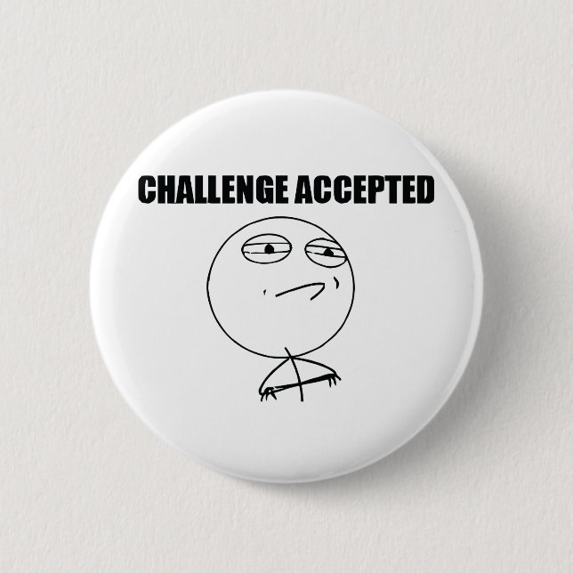 Badge Rond 5 Cm Défi admis (Devant)