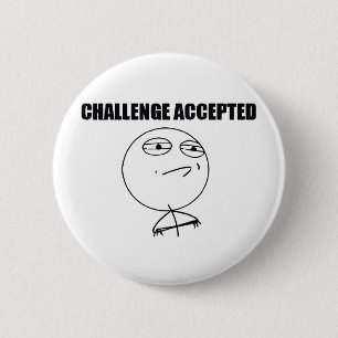 Badge Rond 5 Cm Défi admis