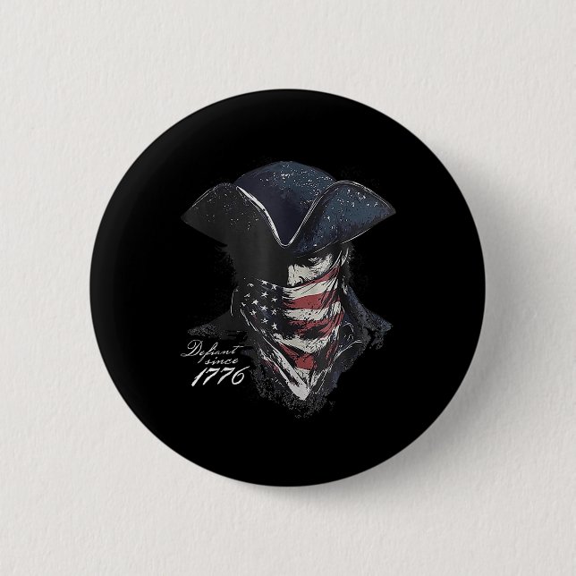 Badge Rond 5 Cm Défiant Depuis 1776 (Devant)