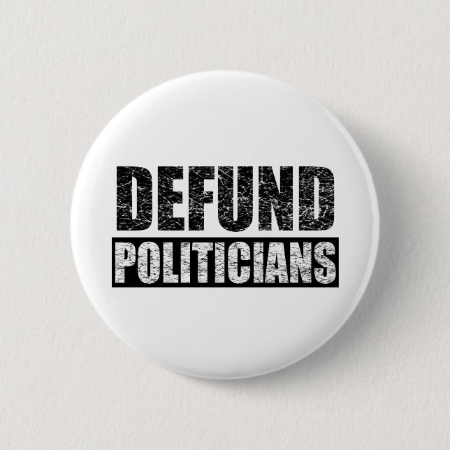 Badge Rond 5 Cm Déficit politique (Devant)
