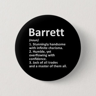 Badge Rond 5 Cm Définition Barrett Nom Personnalisé Drôle