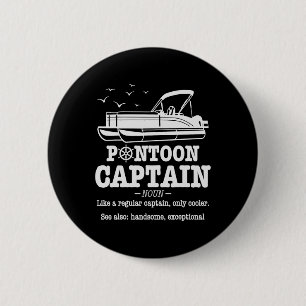 Badge Rond 5 Cm Définition de capitaine de ponton Vie en bateau Dr
