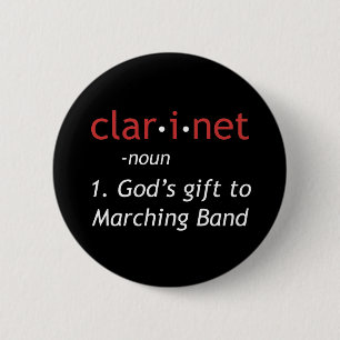 Badge Rond 5 Cm Définition de Clarinet