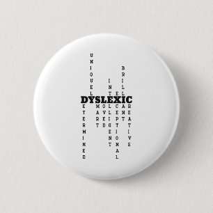 Badge Rond 5 Cm Définition de dyslexie